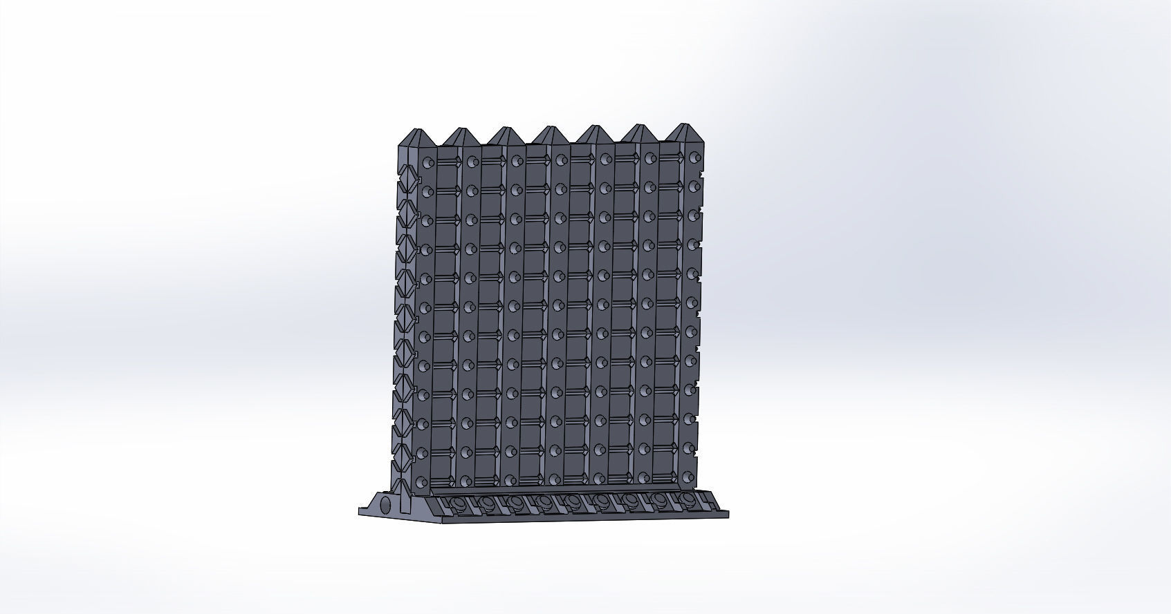 SCI-FI barricade set 3D model_13