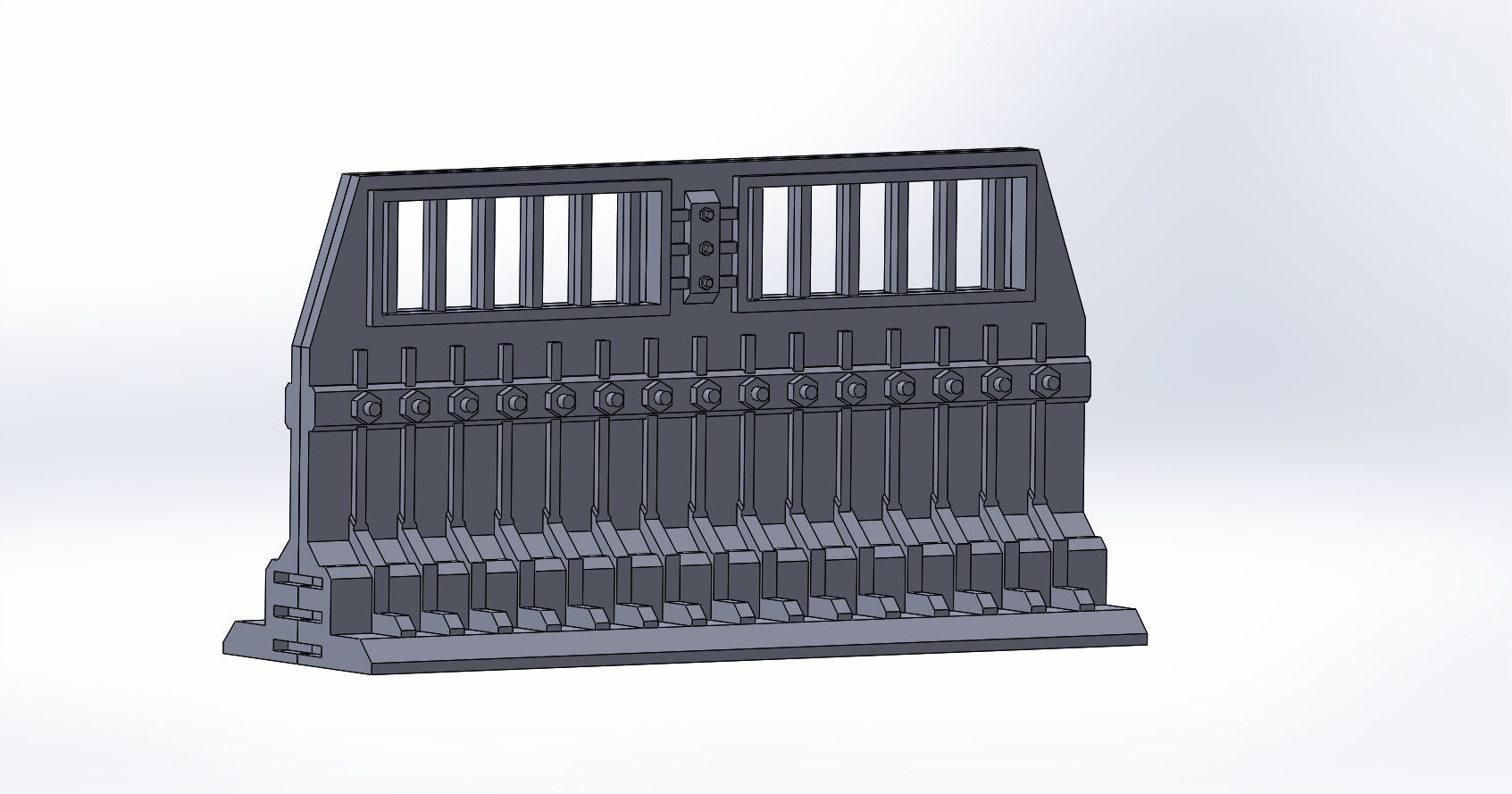 SCI-FI barricade set 3D model_15