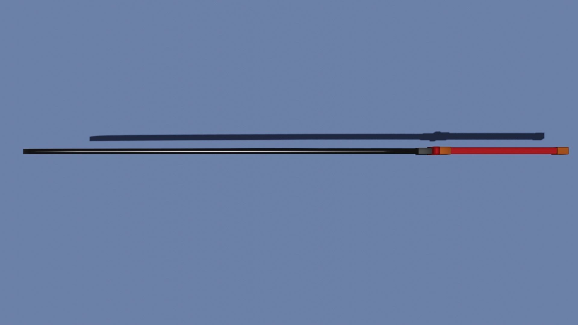 Sword - Katana Low-poly 3D model_2
