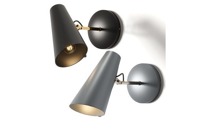 Northern Birdy Wall Lamp 3D model