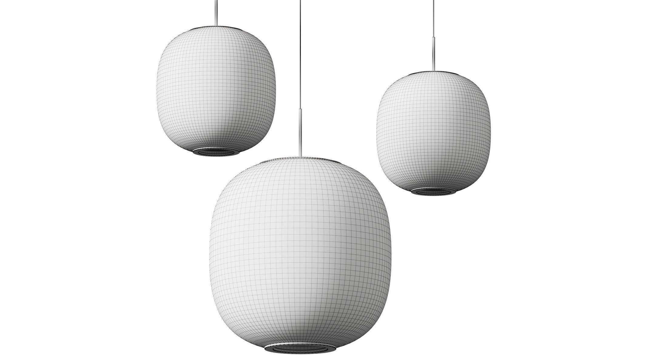 Resident Bloom Pendant Lamps 3D model_2