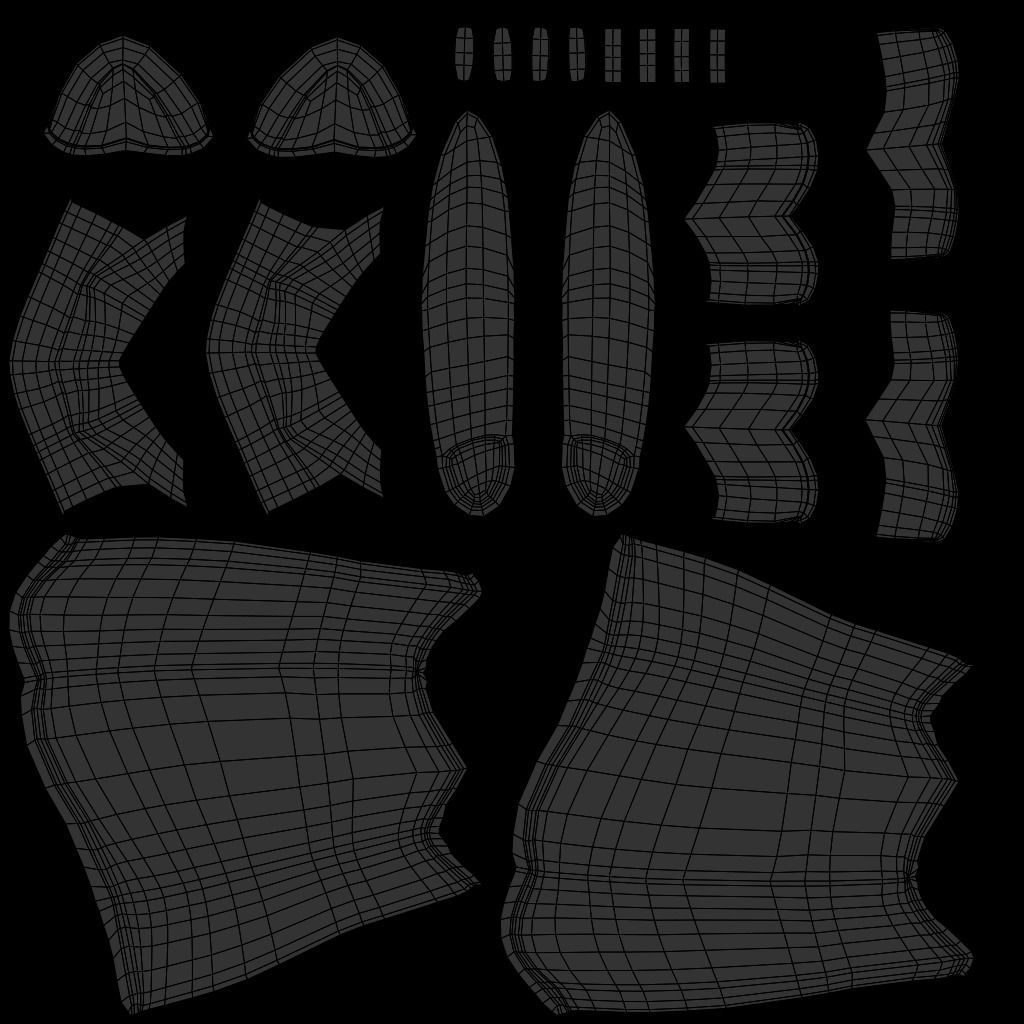 Knight Low-Poly in armor Low-poly 3D model_5