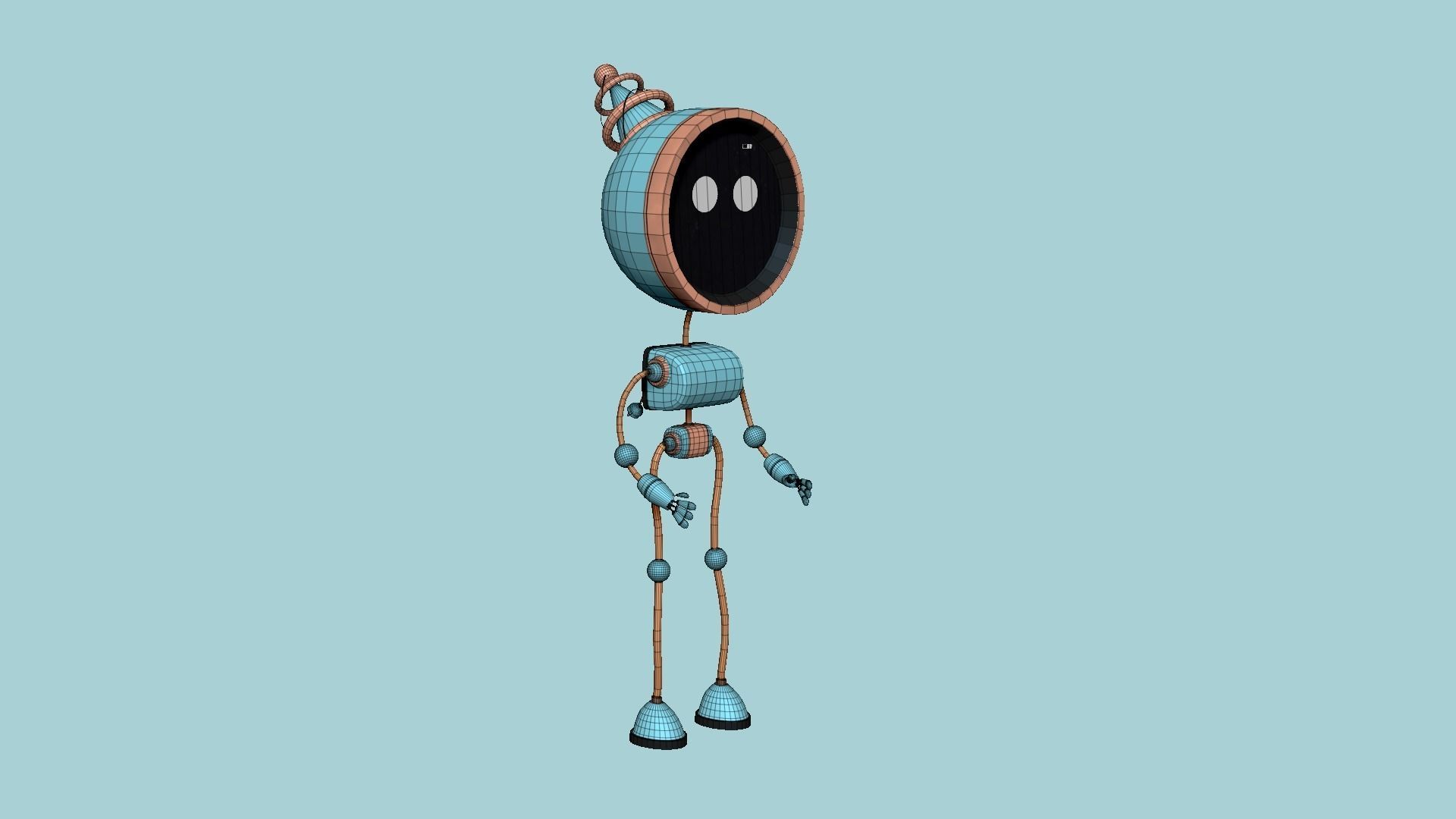 10 Cute Robot D Collection - SciFi Character Design _83