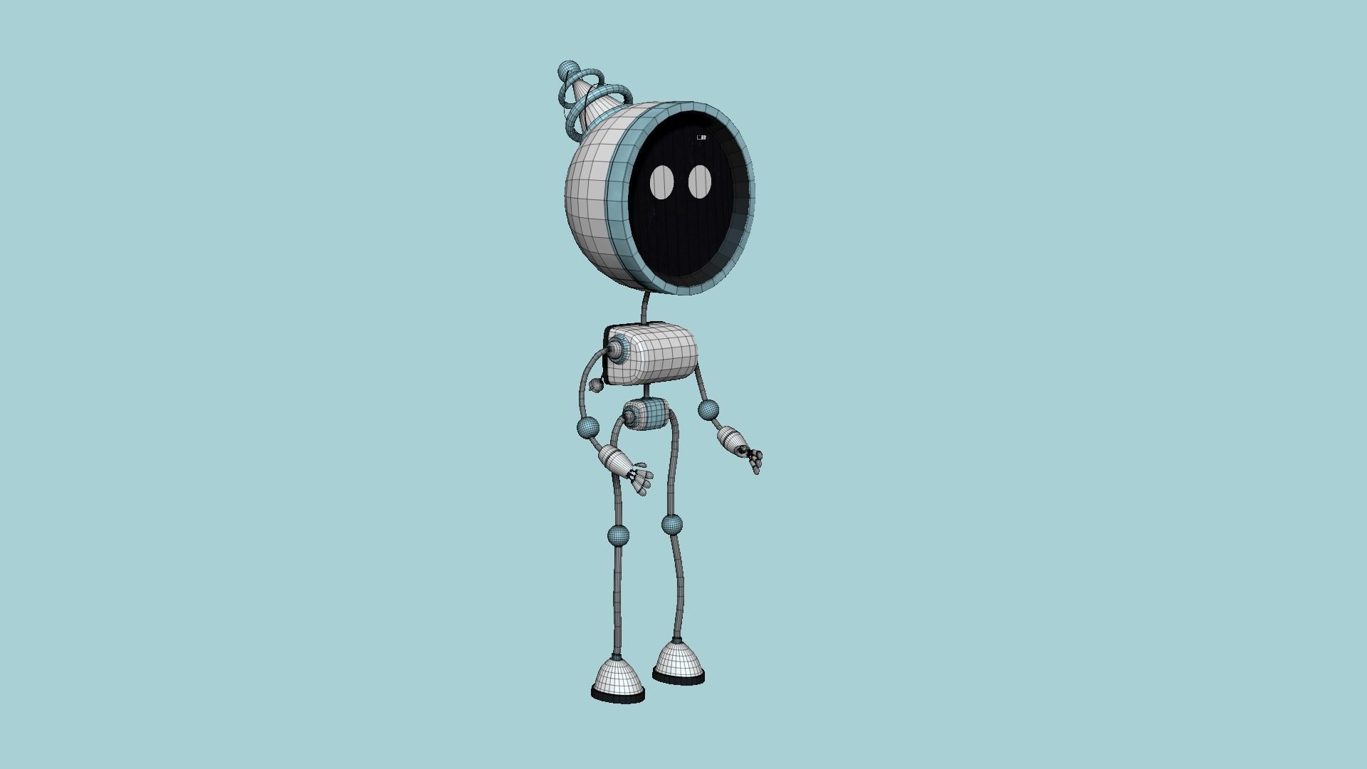 10 Cute Robot D Collection - SciFi Character Design _84