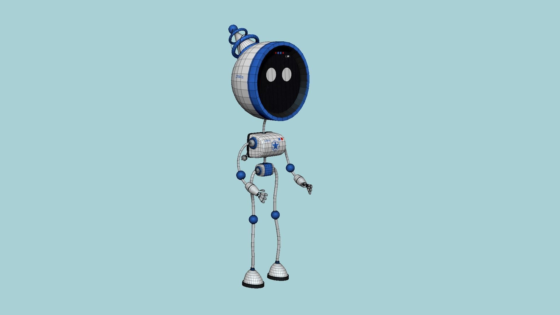 10 Cute Robot D Collection - SciFi Character Design _93