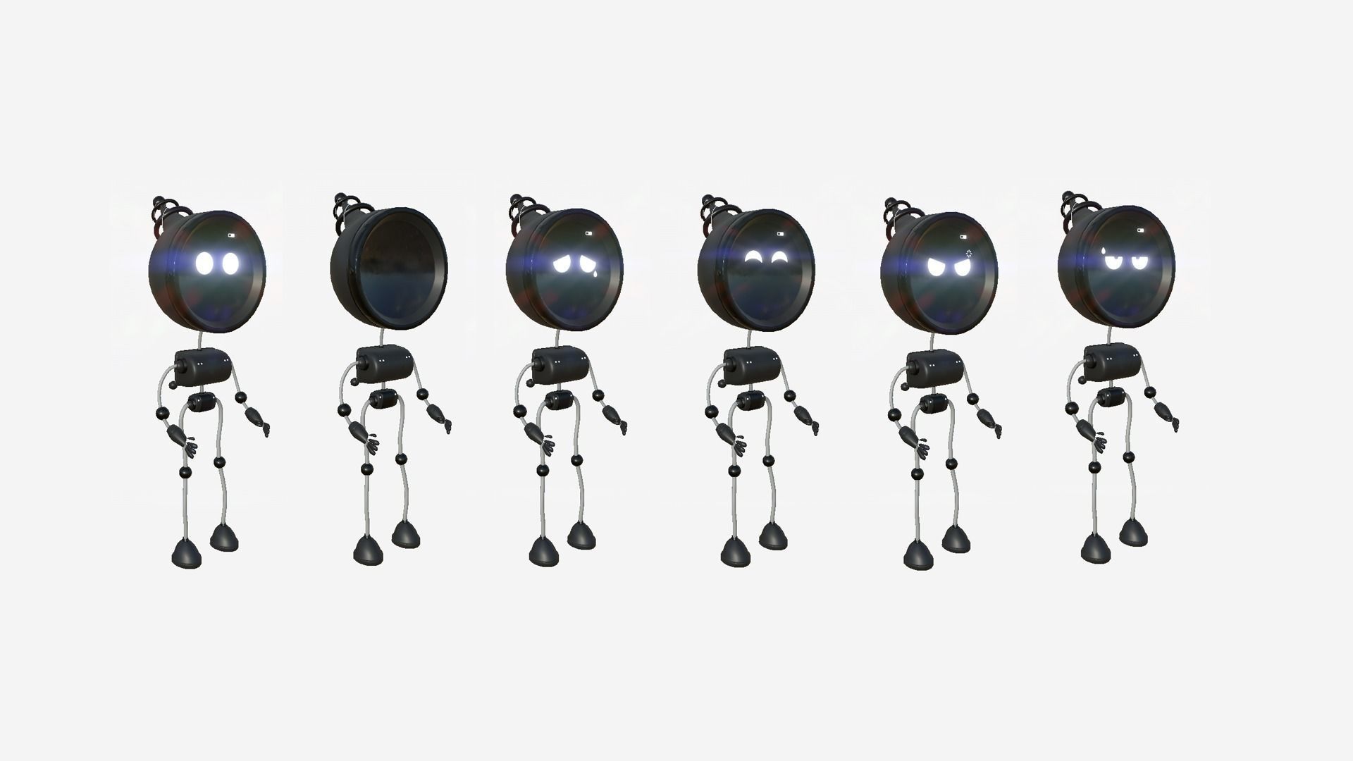 10 Cute Robot D Collection - SciFi Character Design _59