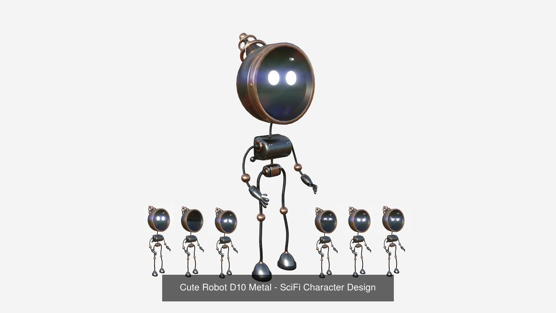 10 Cute Robot D Collection - SciFi Character Design _11