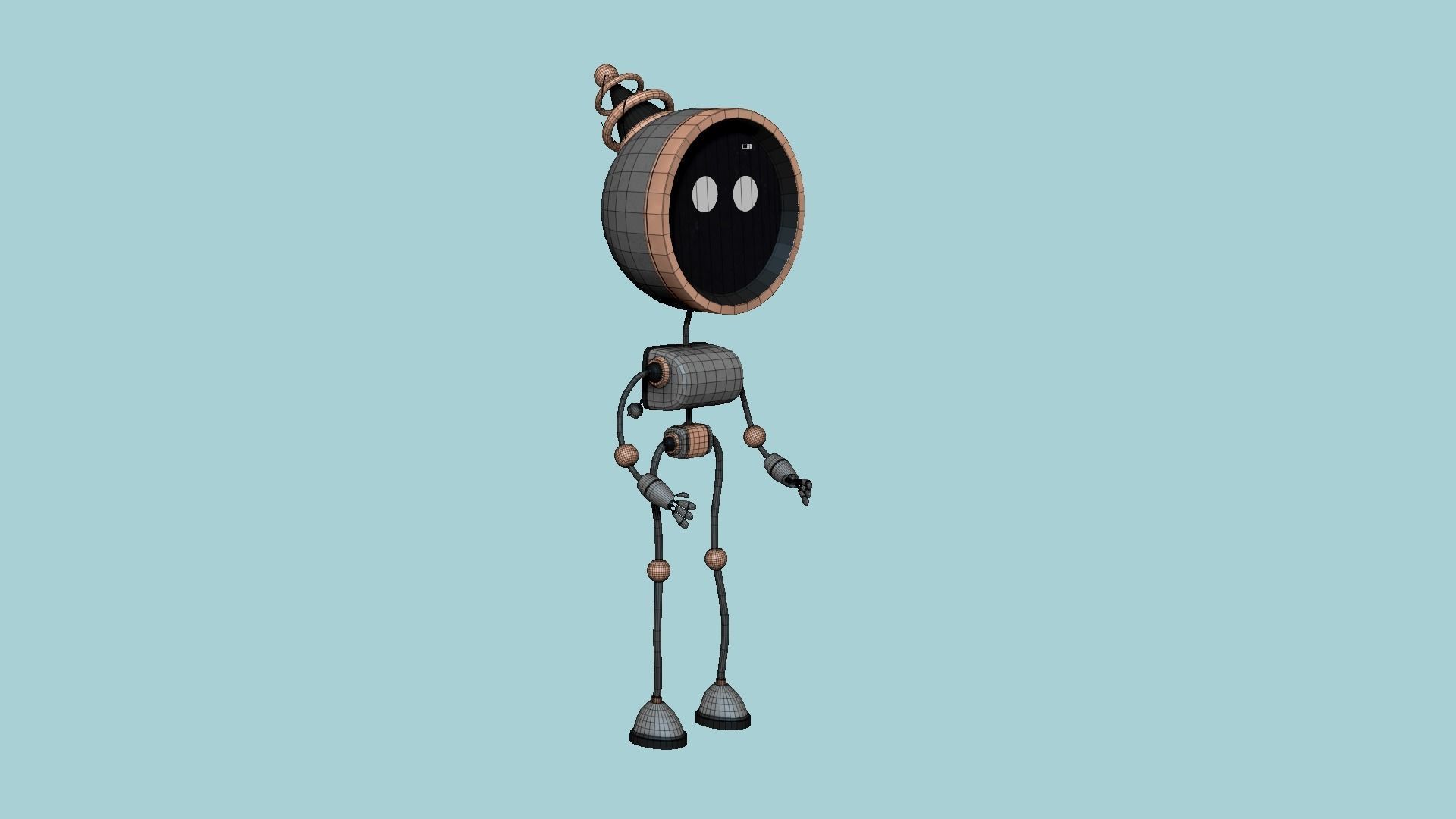 10 Cute Robot D Collection - SciFi Character Design _87