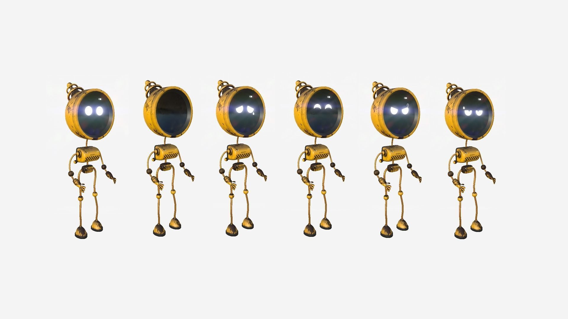 10 Cute Robot D Collection - SciFi Character Design _68