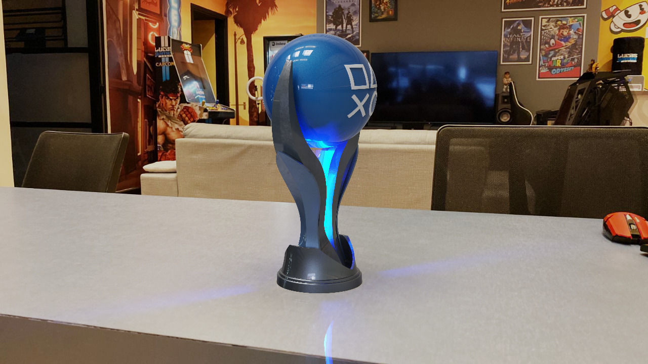 PS5 PLATINUM TROPHY 3D print model_2