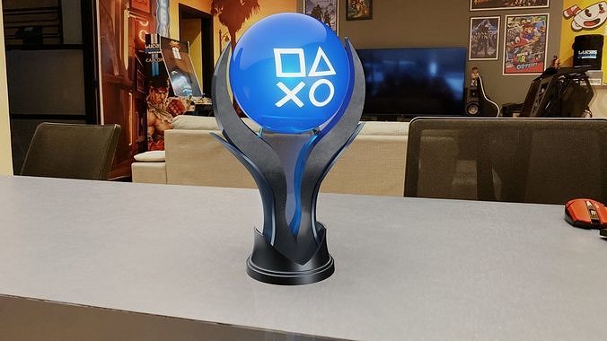 PS5 PLATINUM TROPHY 3D print model