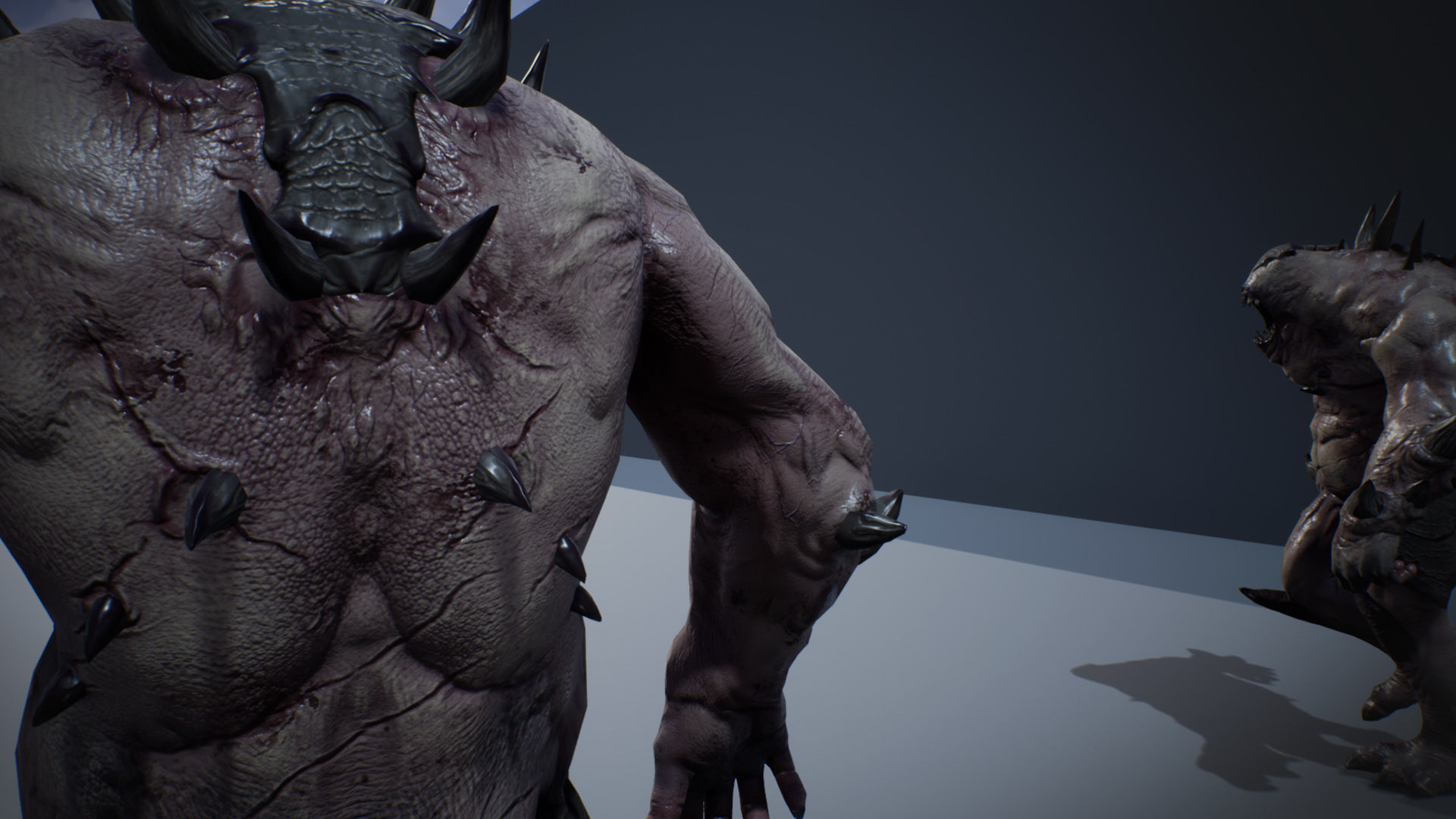 Demon creature Low-poly 3D model_8