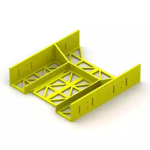 Laptop HDD or SSD to Optical Drive Adapter  3D print model