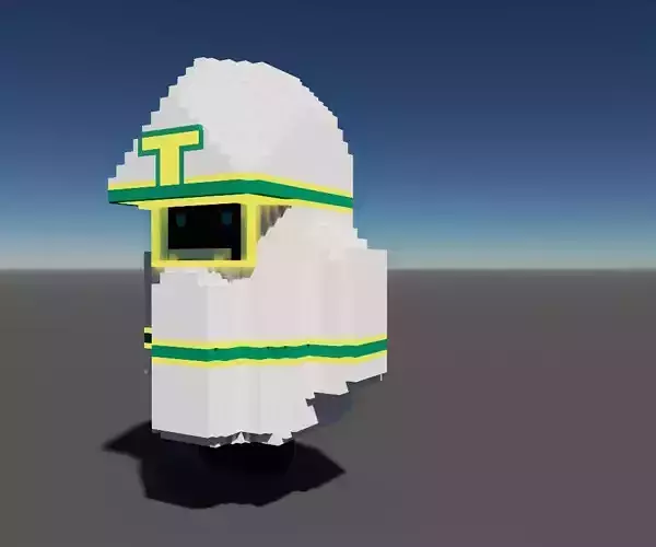 Timy 2 helmet with stripes 3D print model