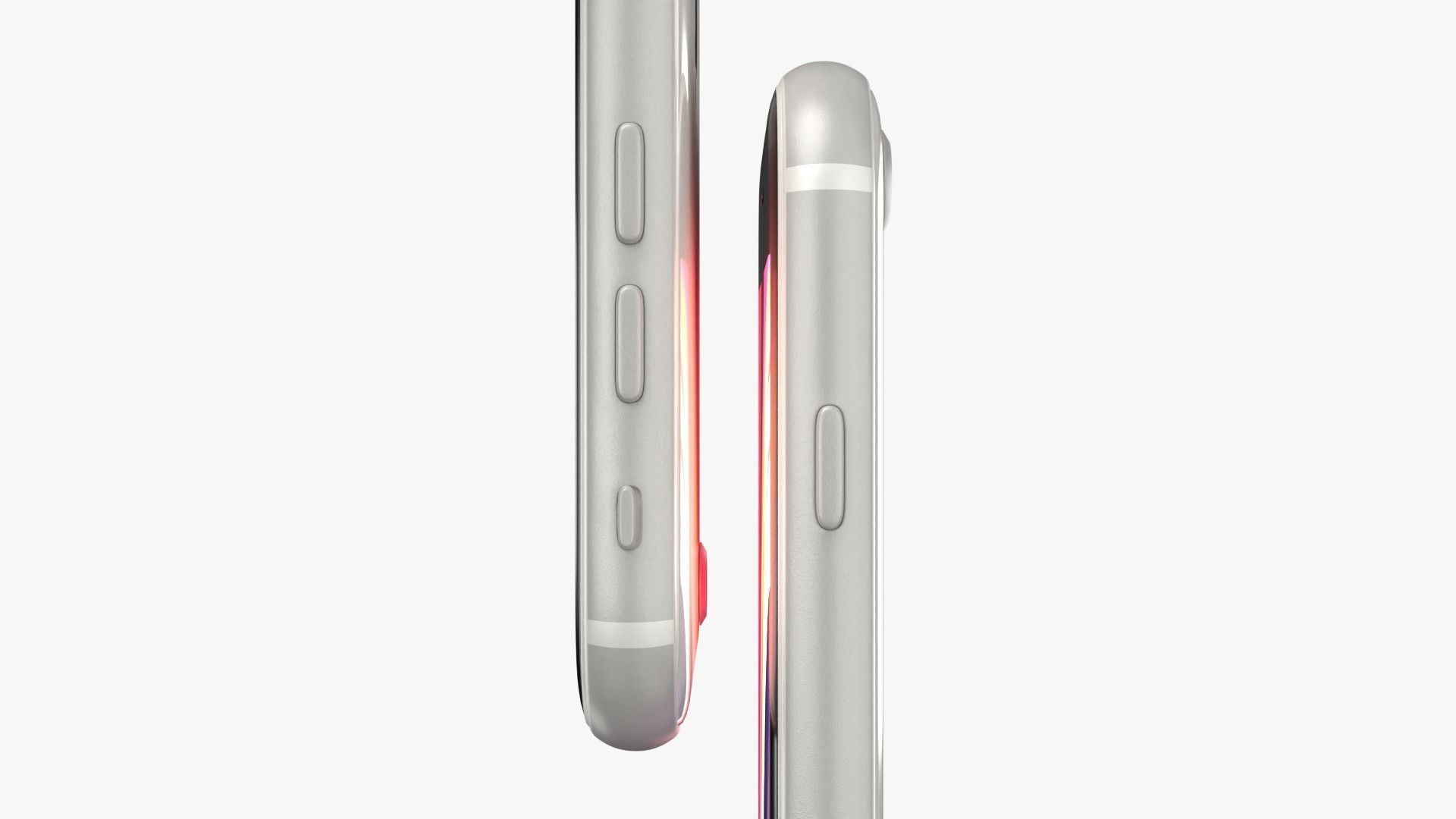 iPhone SE Starlight 2022 Low-poly 3D model_7