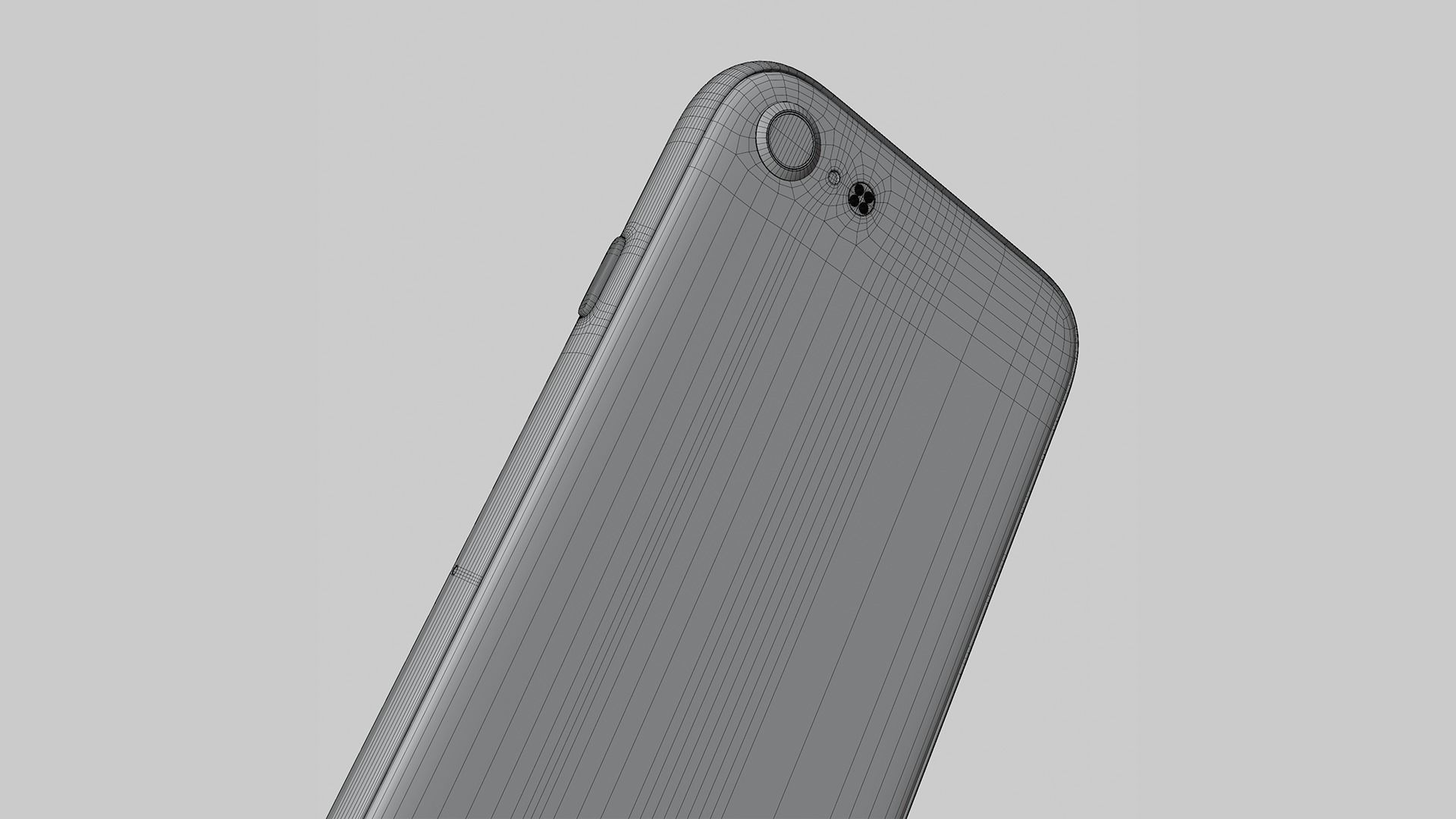 iPhone SE Starlight 2022 Low-poly 3D model_16