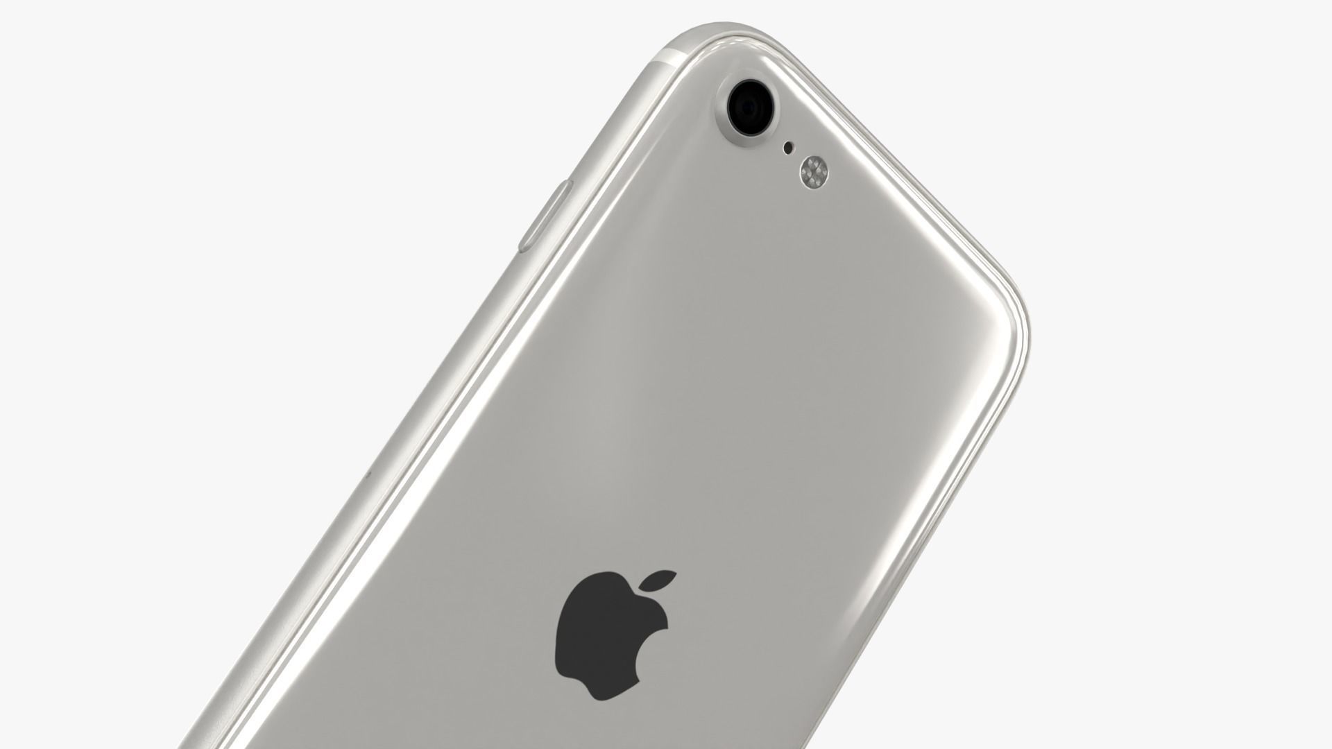 iPhone SE Starlight 2022 Low-poly 3D model_4