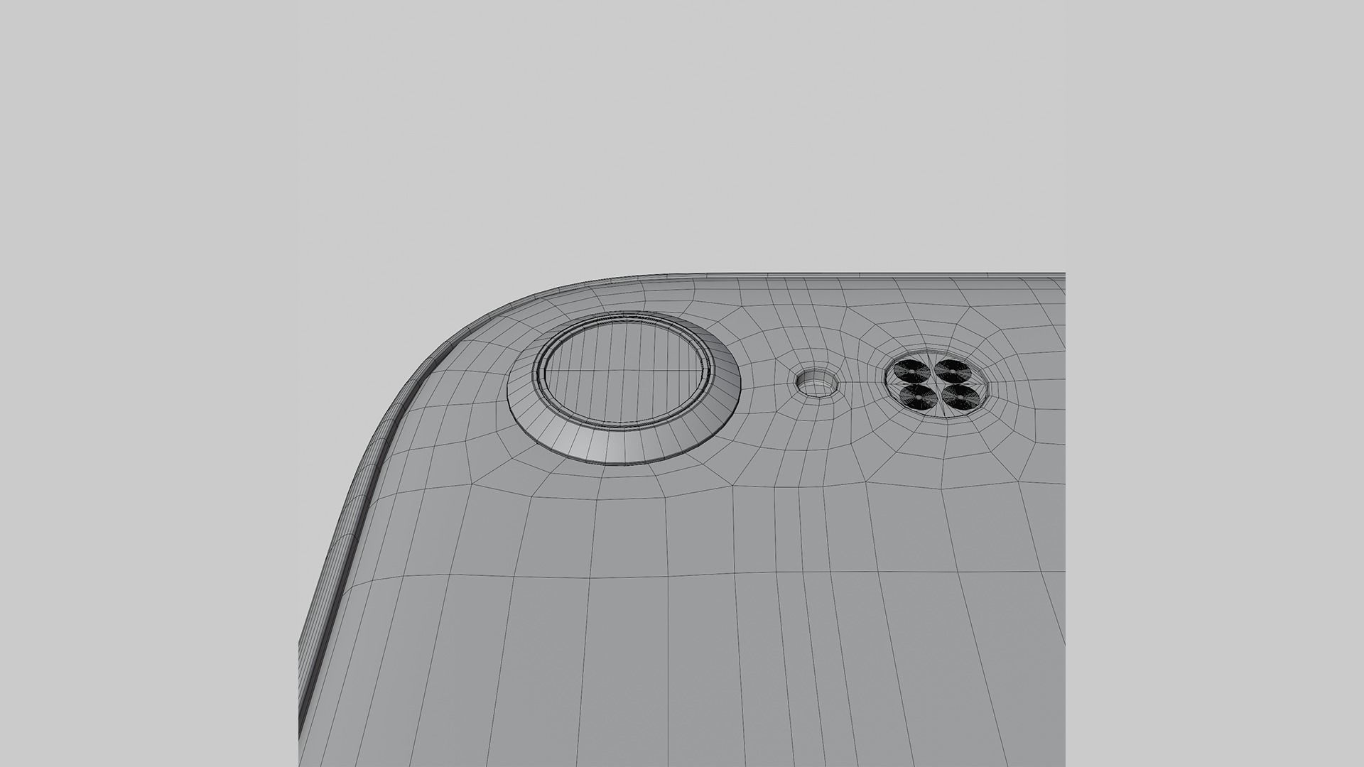 iPhone SE Starlight 2022 Low-poly 3D model_22