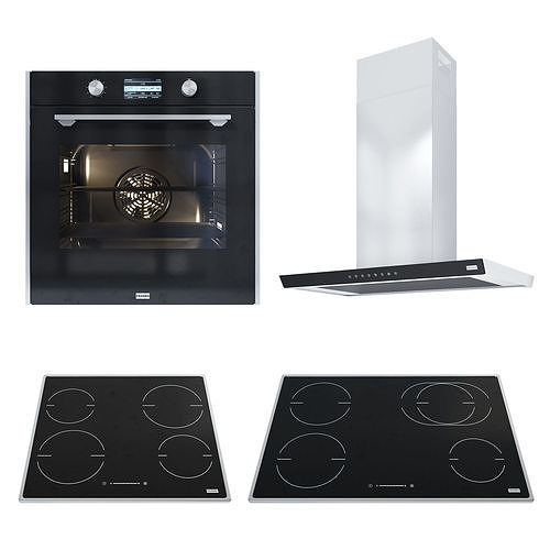 Kitchen Appliances Set3 Frames by Franke 3D model