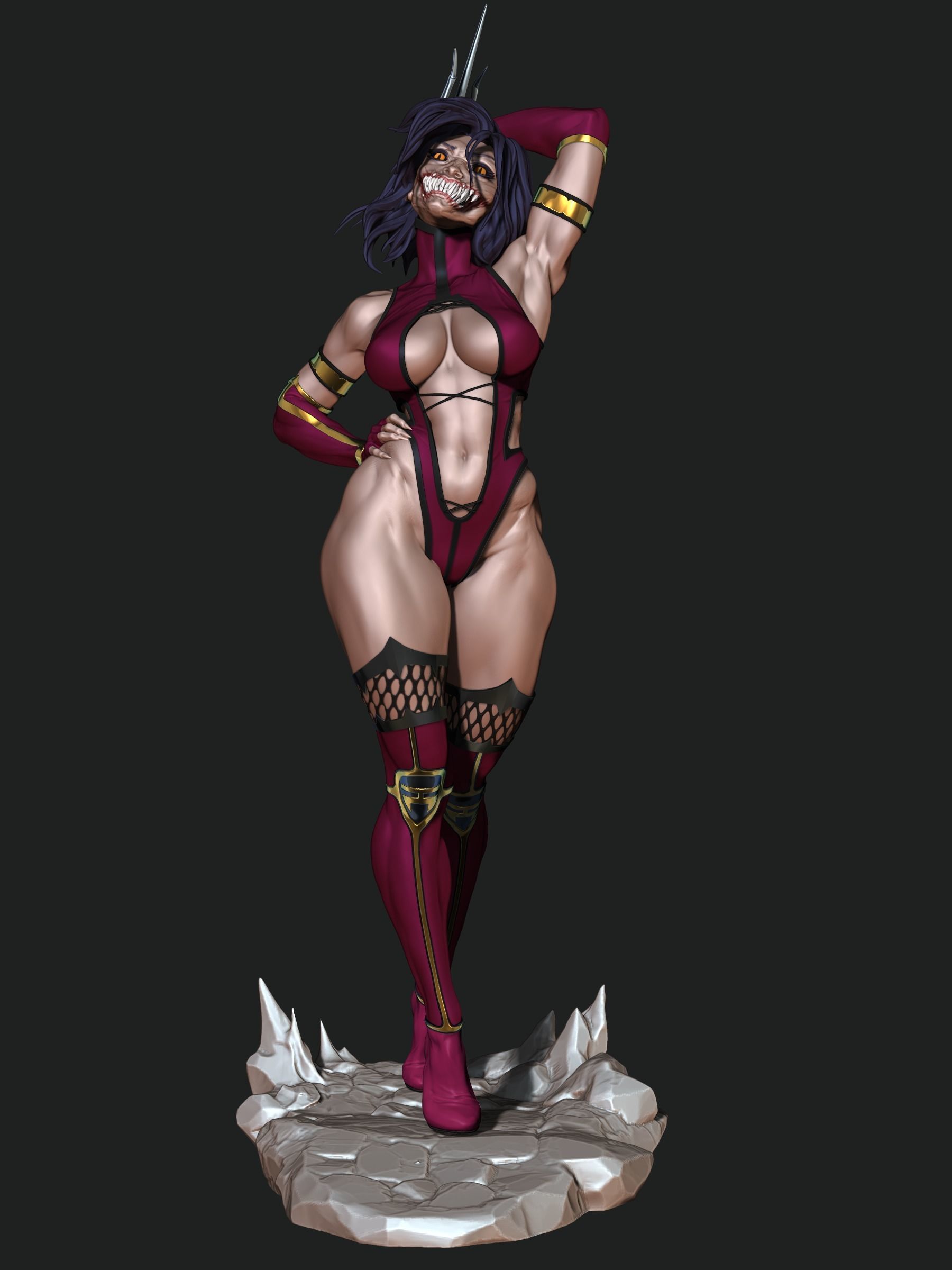 Mileena 3D print model_20