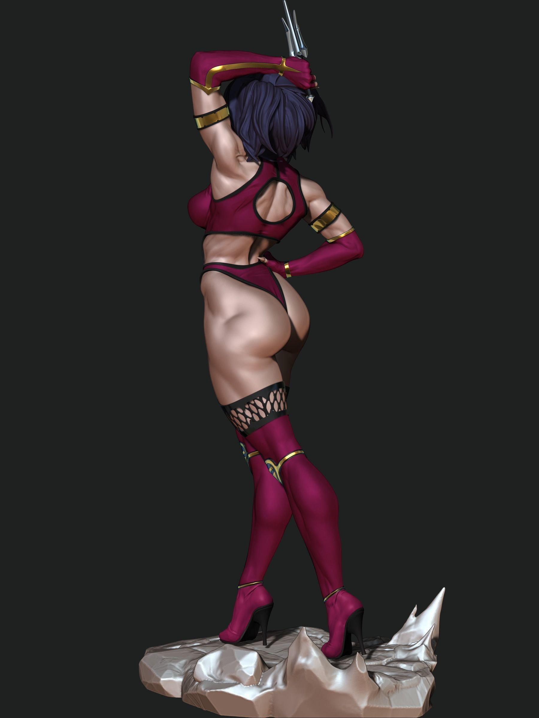 Mileena 3D print model_8