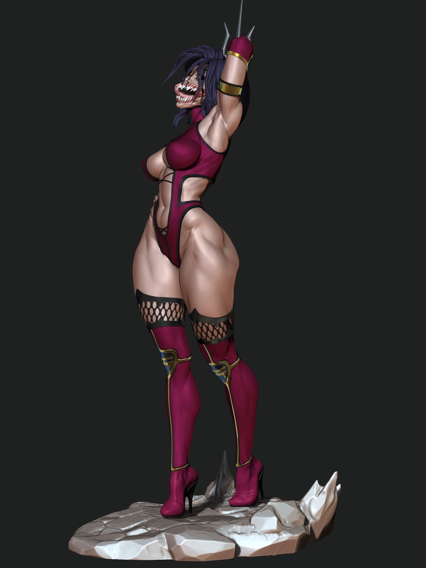 Mileena 3D print model_4