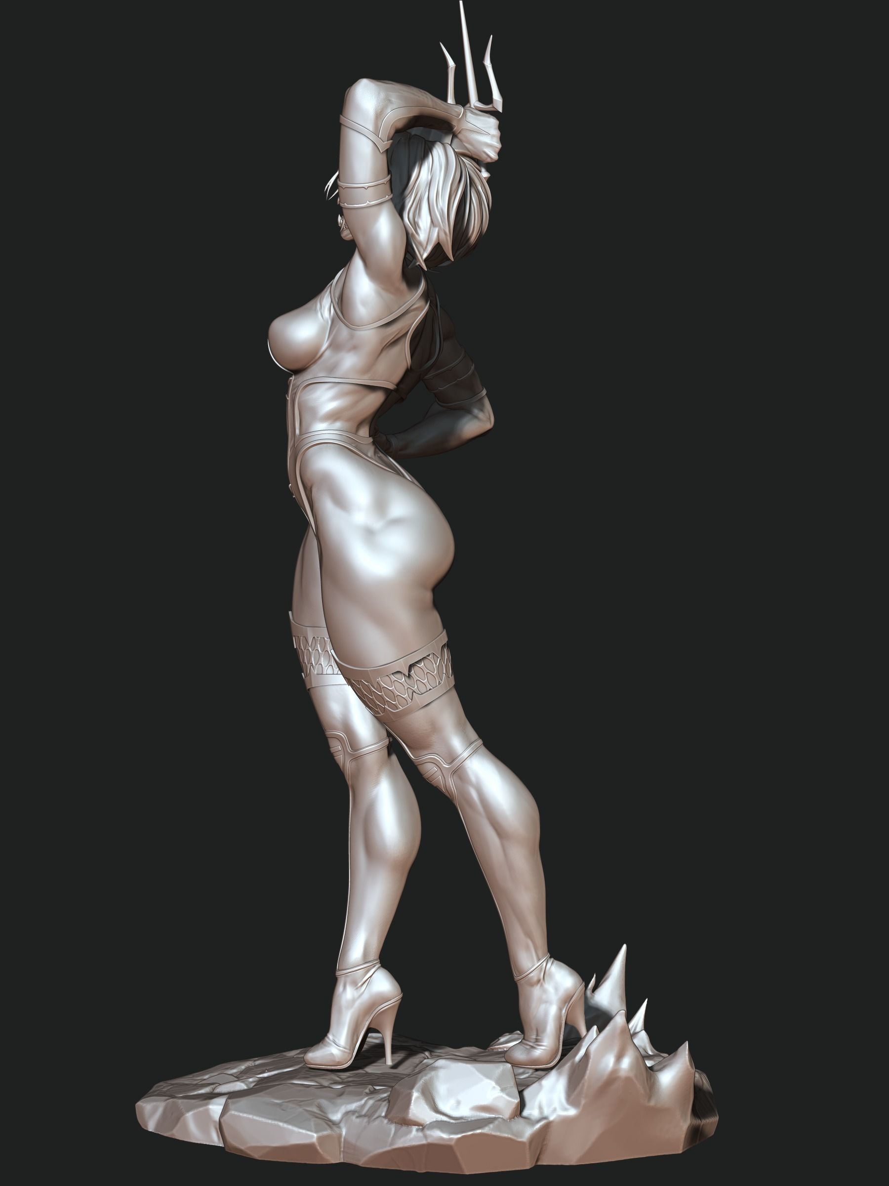 Mileena 3D print model_7