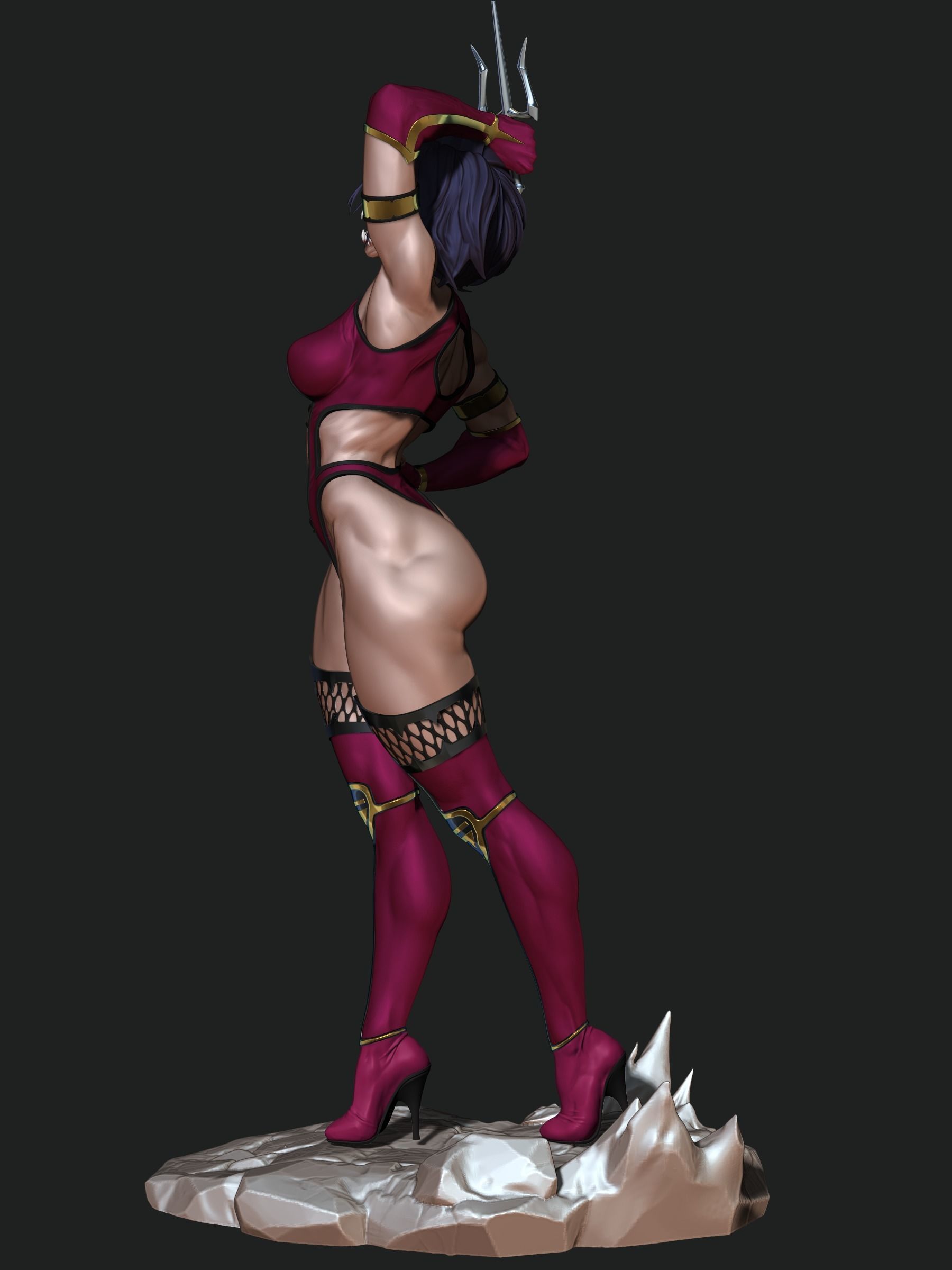 Mileena 3D print model_6