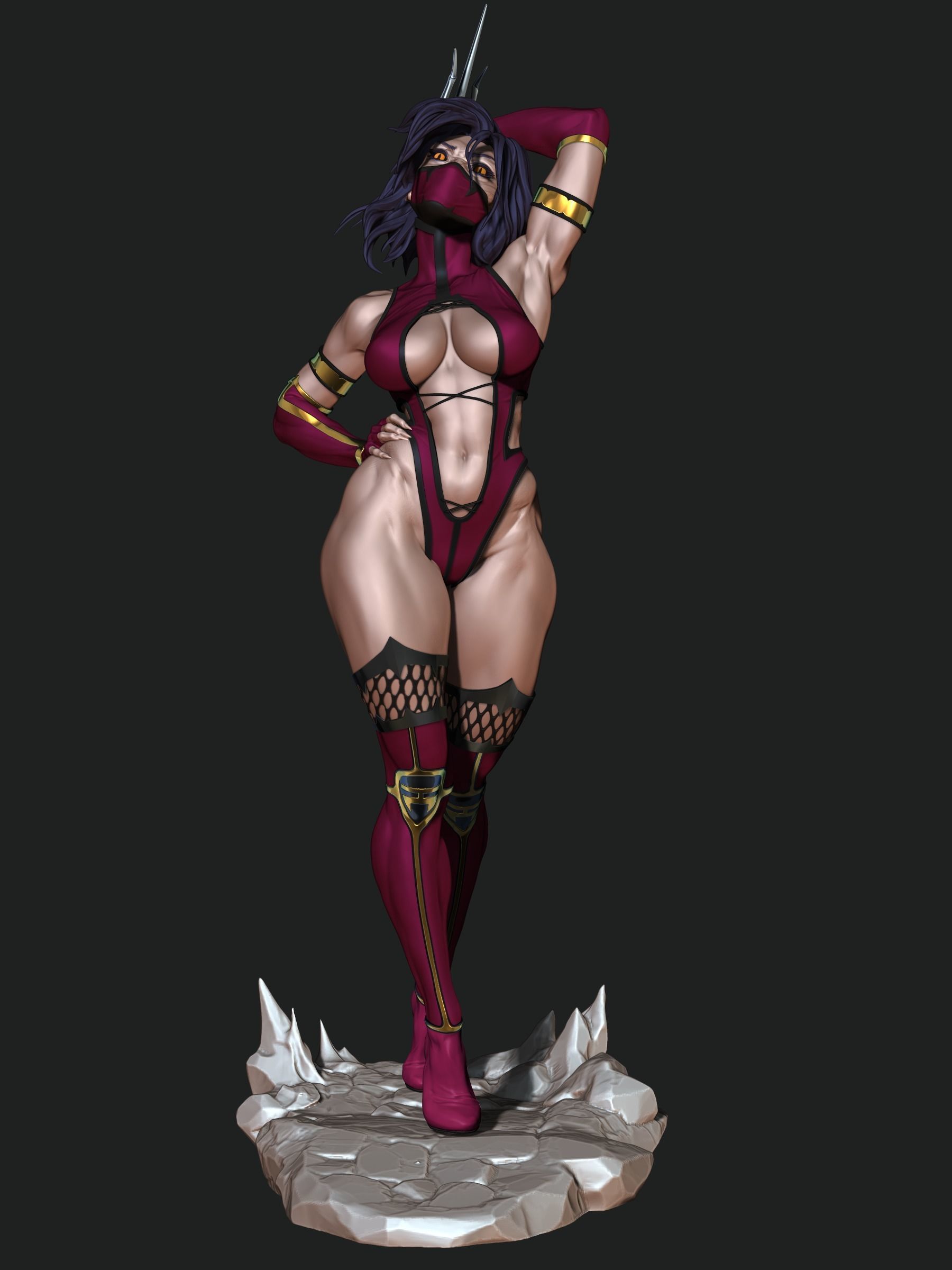Mileena 3D print model_22