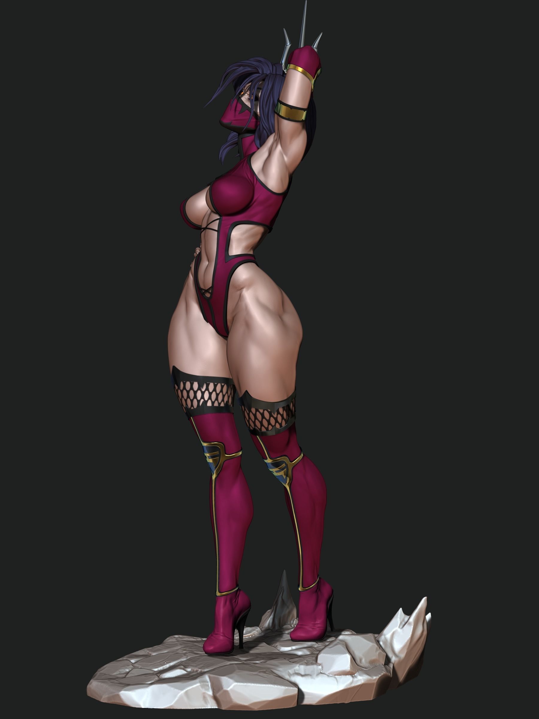 Mileena 3D print model_23