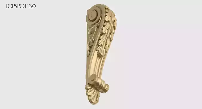 Corbel with Acanthus 3D print model