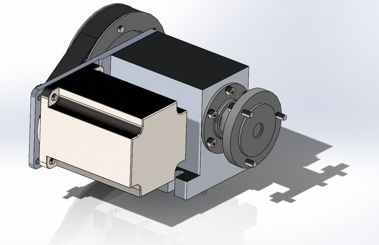 4 axis to 3 axis machine 3D model_1