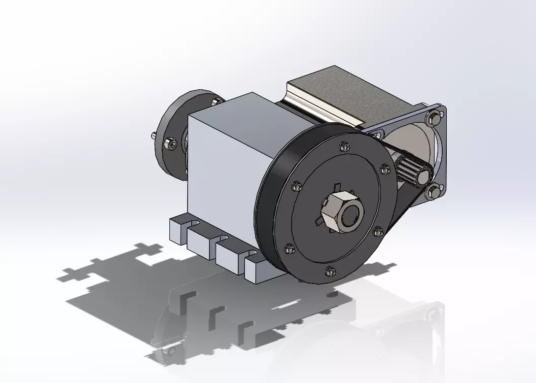 4 axis to 3 axis machine 3D model_0