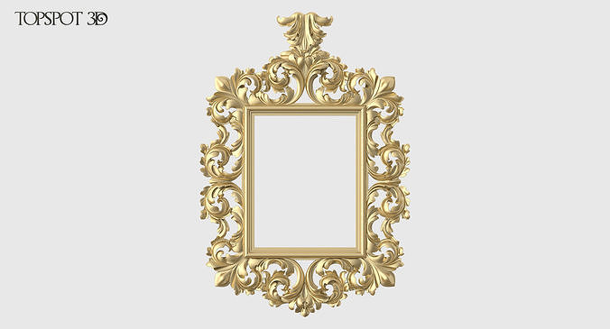 Baroque Mirror Frame 3D print model
