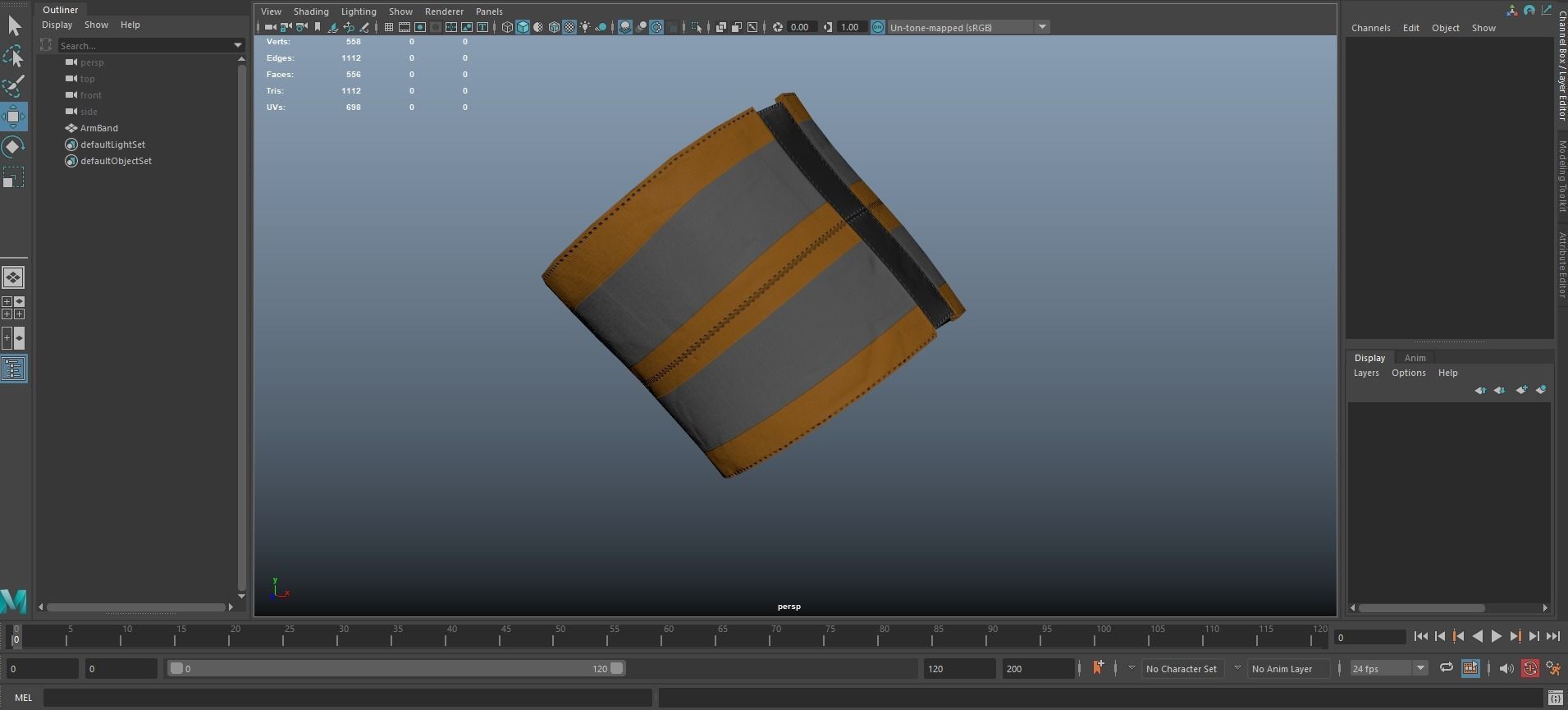 MILITARY Reflective Arm Band  Low-poly 3D model_10