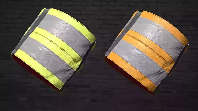 MILITARY Reflective Arm Band  Low-poly 3D model