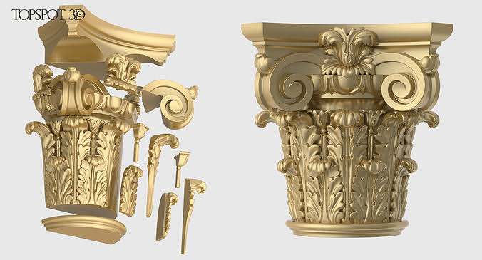 Half Capital Set 3D print model