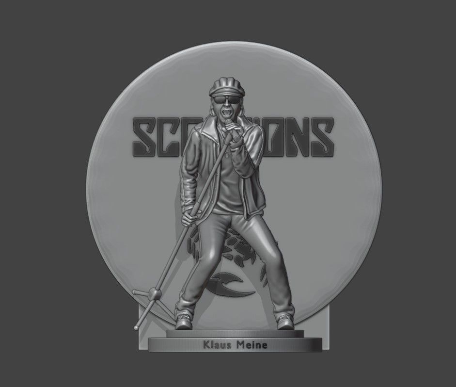Klaus Meine - Scorpions 3dprinting 3D print model_11