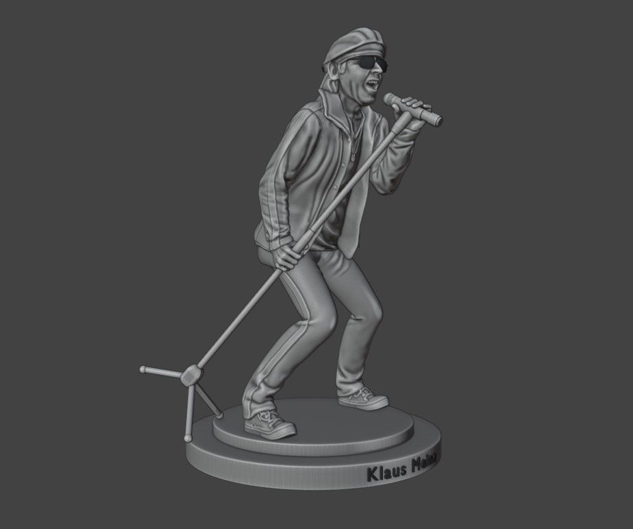 Klaus Meine - Scorpions 3dprinting 3D print model_10