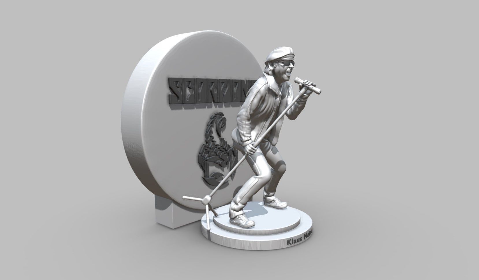 Klaus Meine - Scorpions 3dprinting 3D print model_17