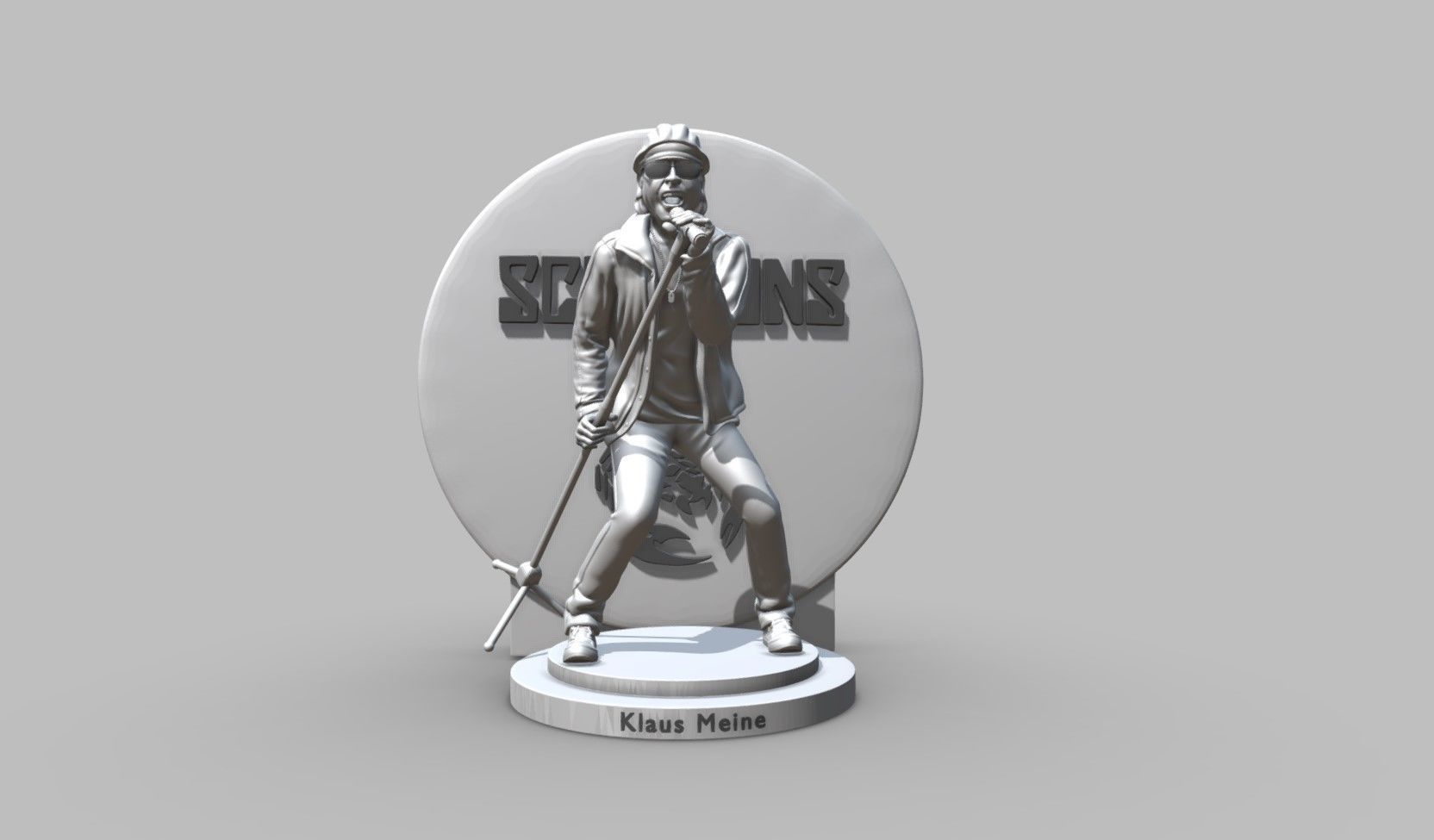 Klaus Meine - Scorpions 3dprinting 3D print model_16