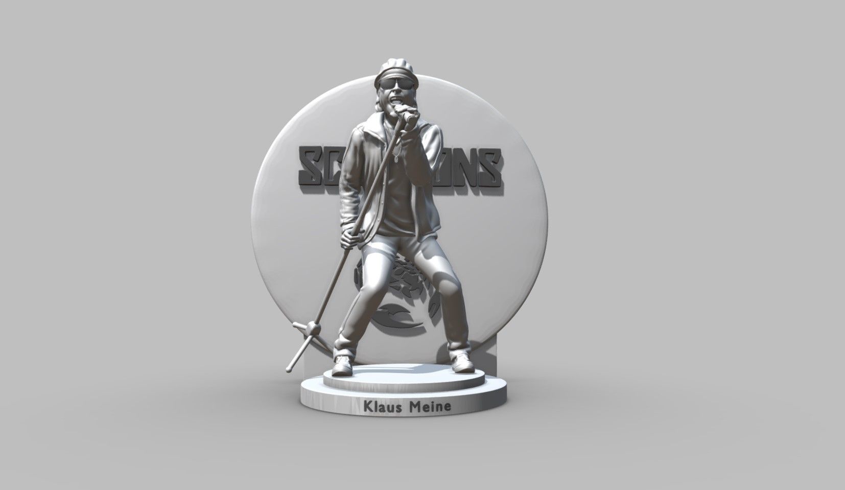 Klaus Meine - Scorpions 3dprinting 3D print model_7