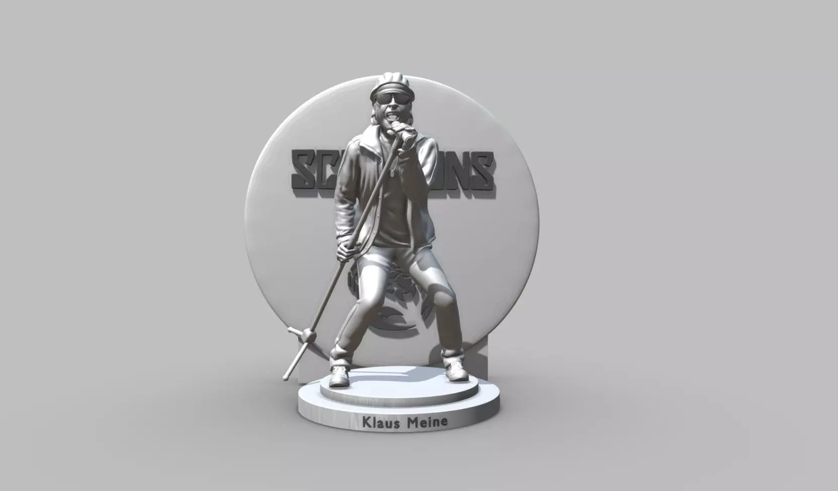 Klaus Meine - Scorpions 3dprinting 3D print model_0