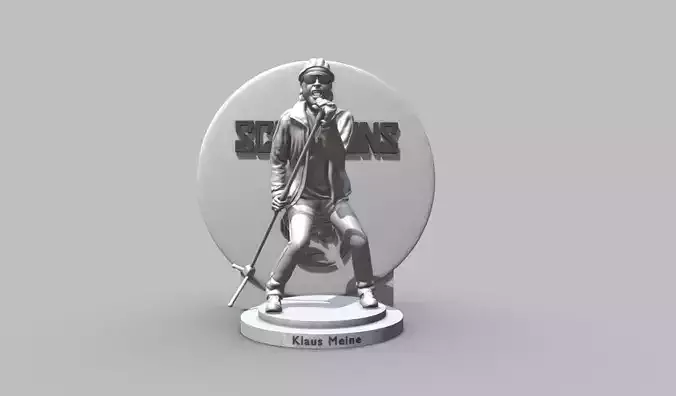 Klaus Meine - Scorpions 3dprinting 3D print model