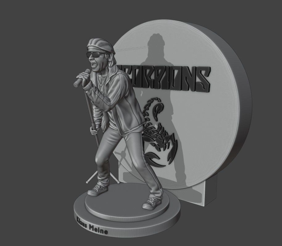 Klaus Meine - Scorpions 3dprinting 3D print model_1