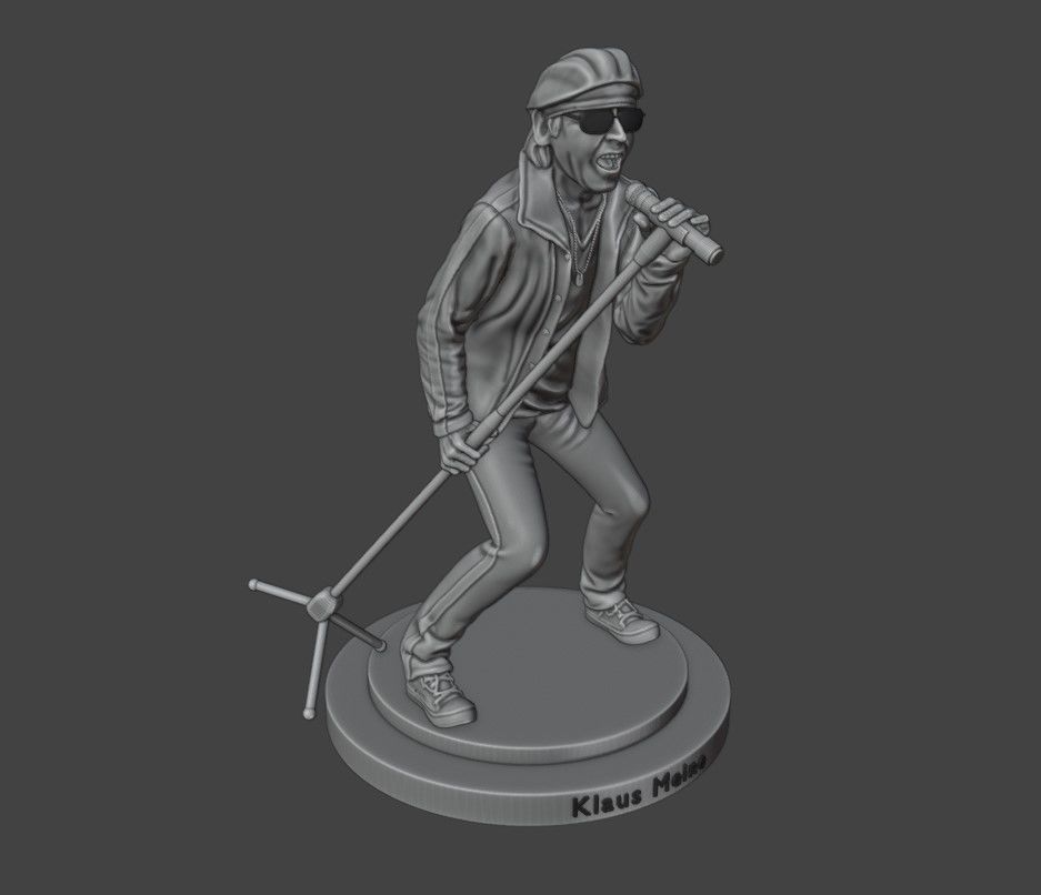 Klaus Meine - Scorpions 3dprinting 3D print model_14