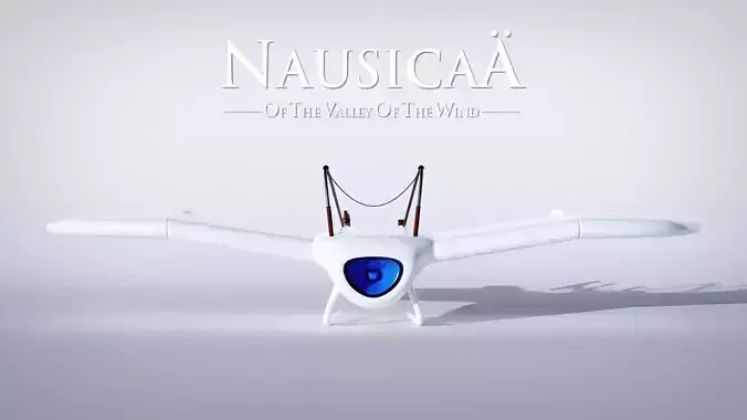 Glider from Nausicaa of the Valley of the Wind Low-poly 3D model