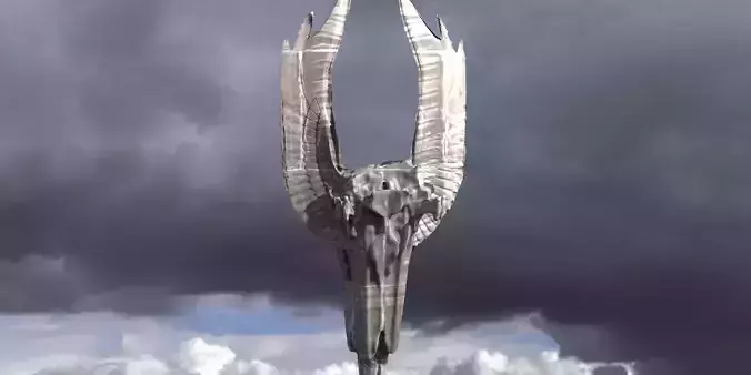 Floating Angel monolith 1 3D model