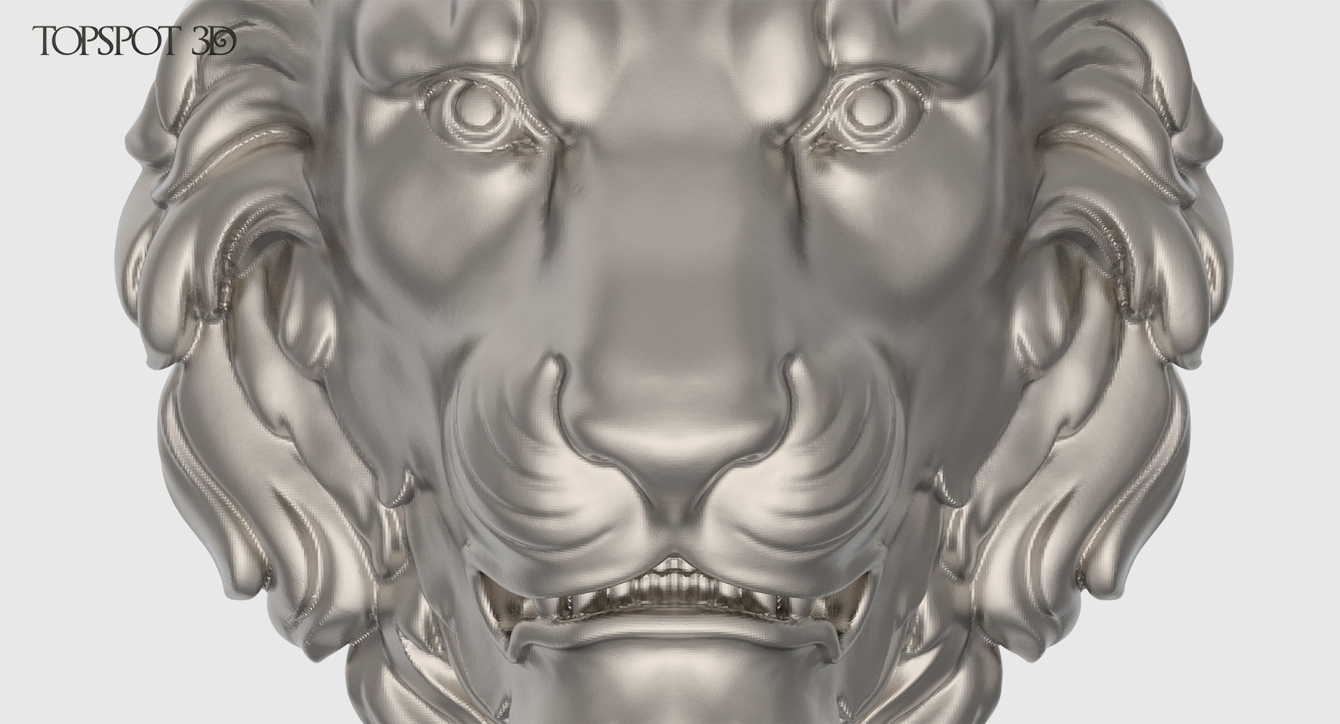 Lion Head Baroque Style 3D print model_16