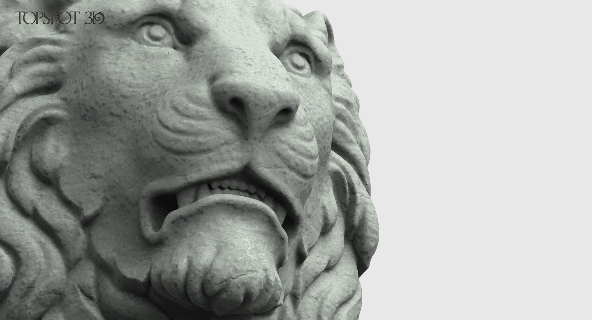 Lion Head Baroque Style 3D print model_11